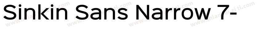 Sinkin Sans Narrow 7字体转换